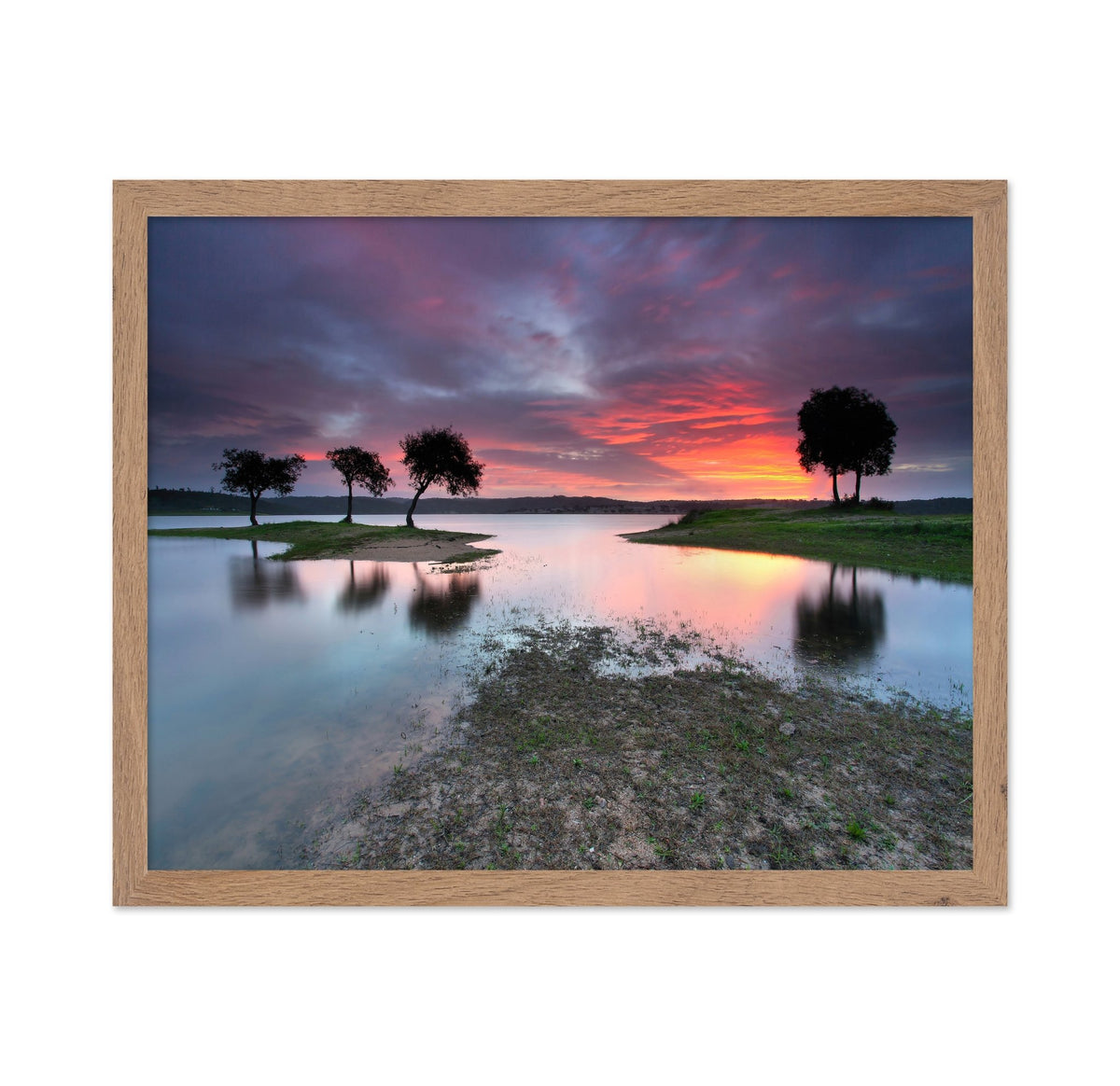 Sunset Over Quiet Lake