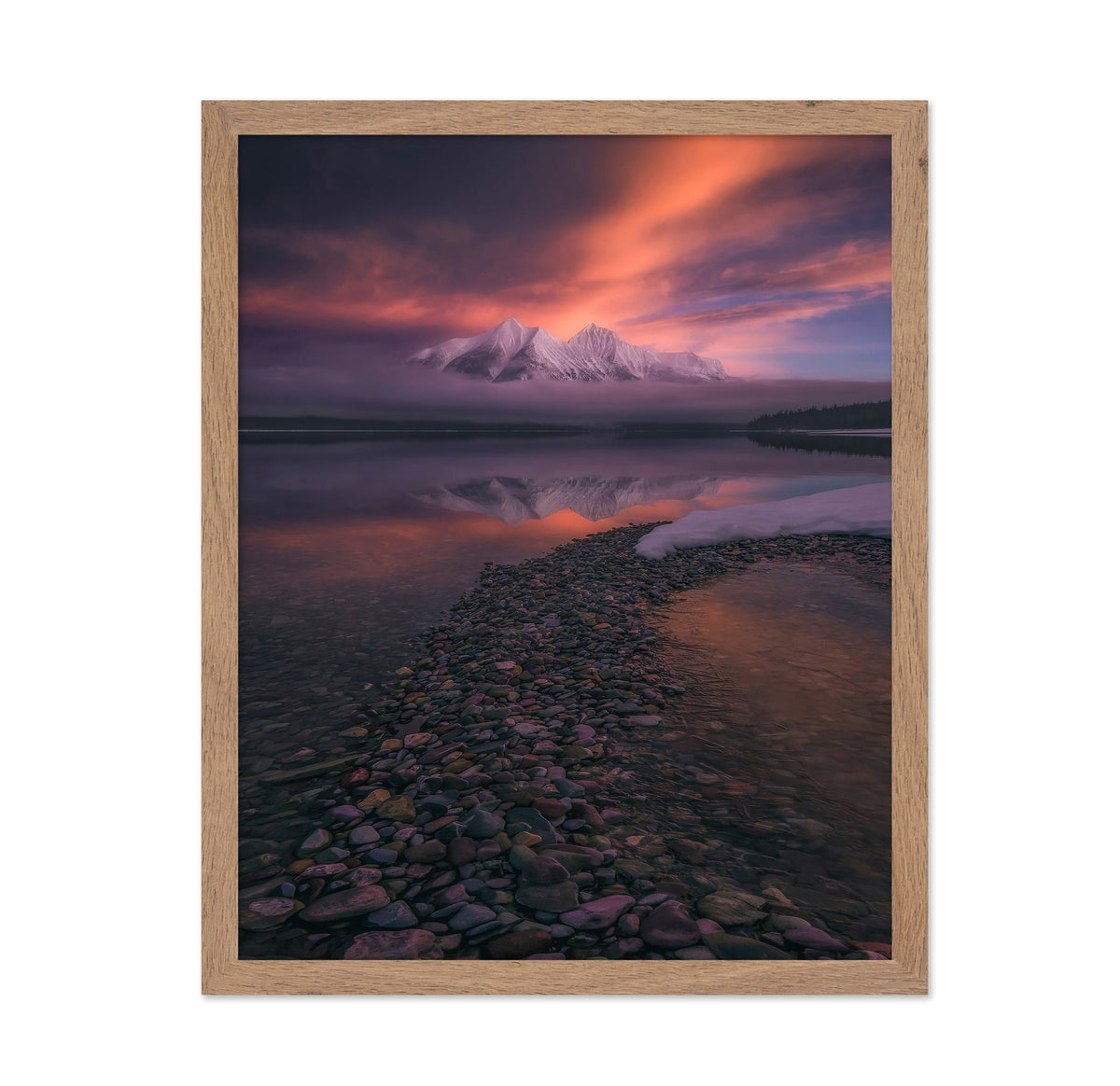 Misty Mountain Reflection