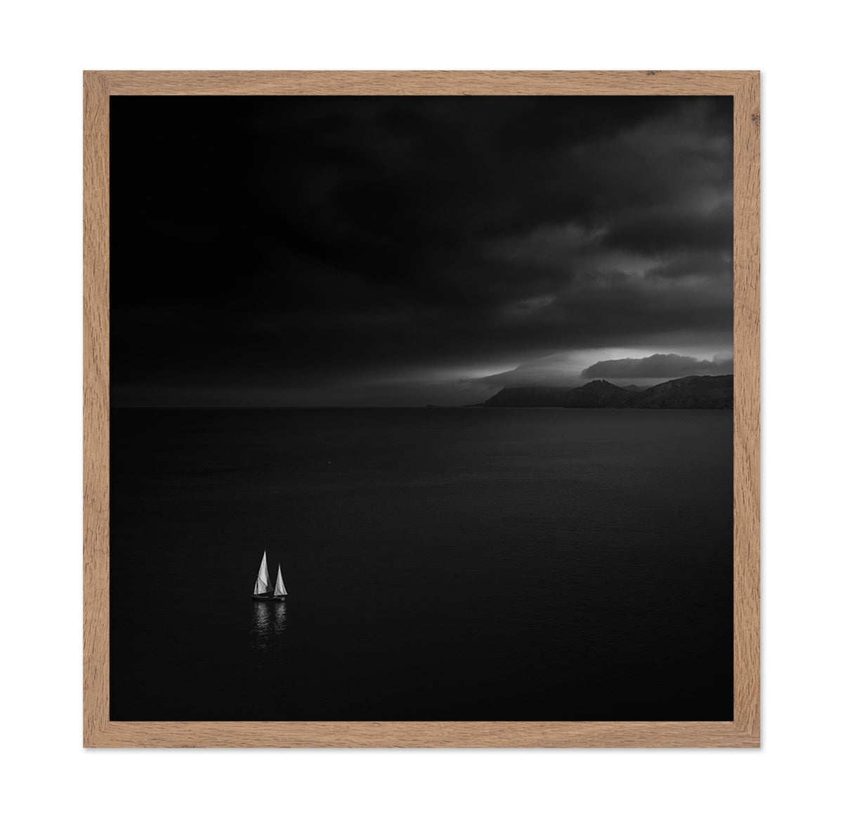 Lonely Sailboat Storm