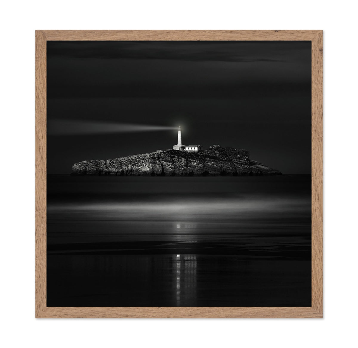 Guiding Lighthouse Night