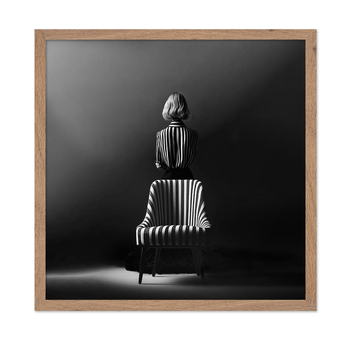 Striped Chair Portrait