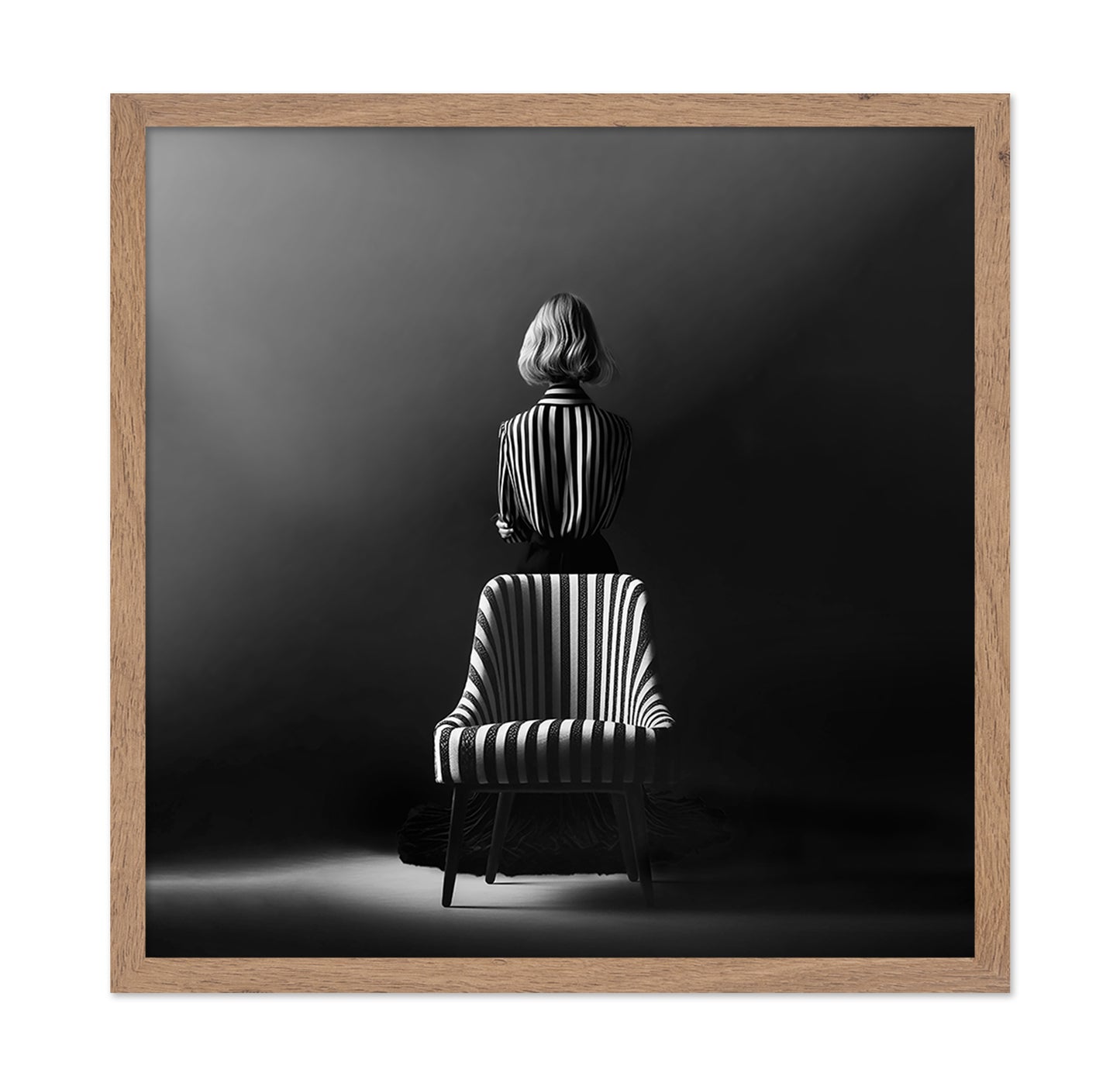 Striped Chair Portrait