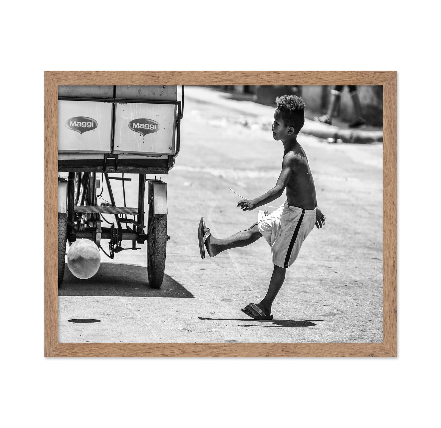 Boy Kicking Ball