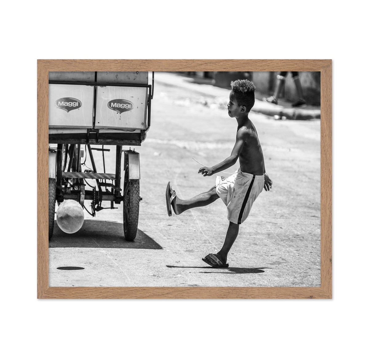 Boy Kicking Ball