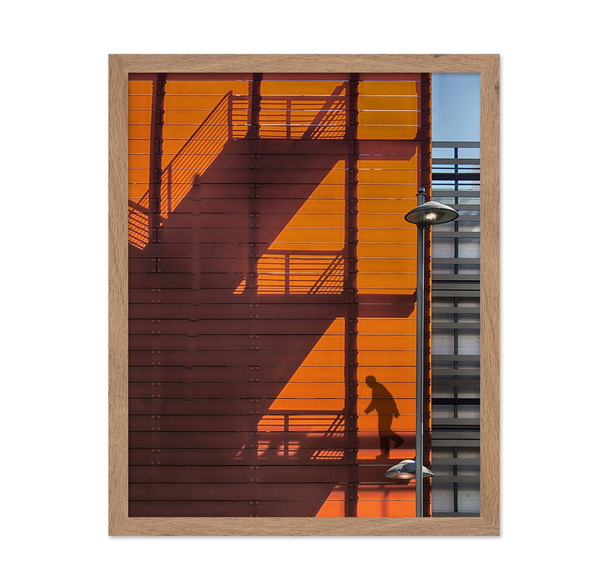 Urban Shadow Staircase Silhouette