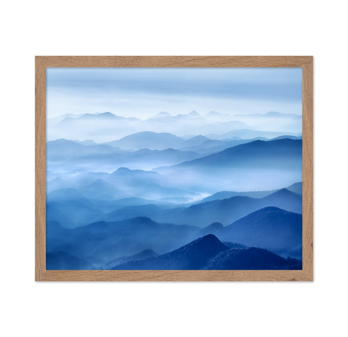 Blue Mountain Layers in Mist