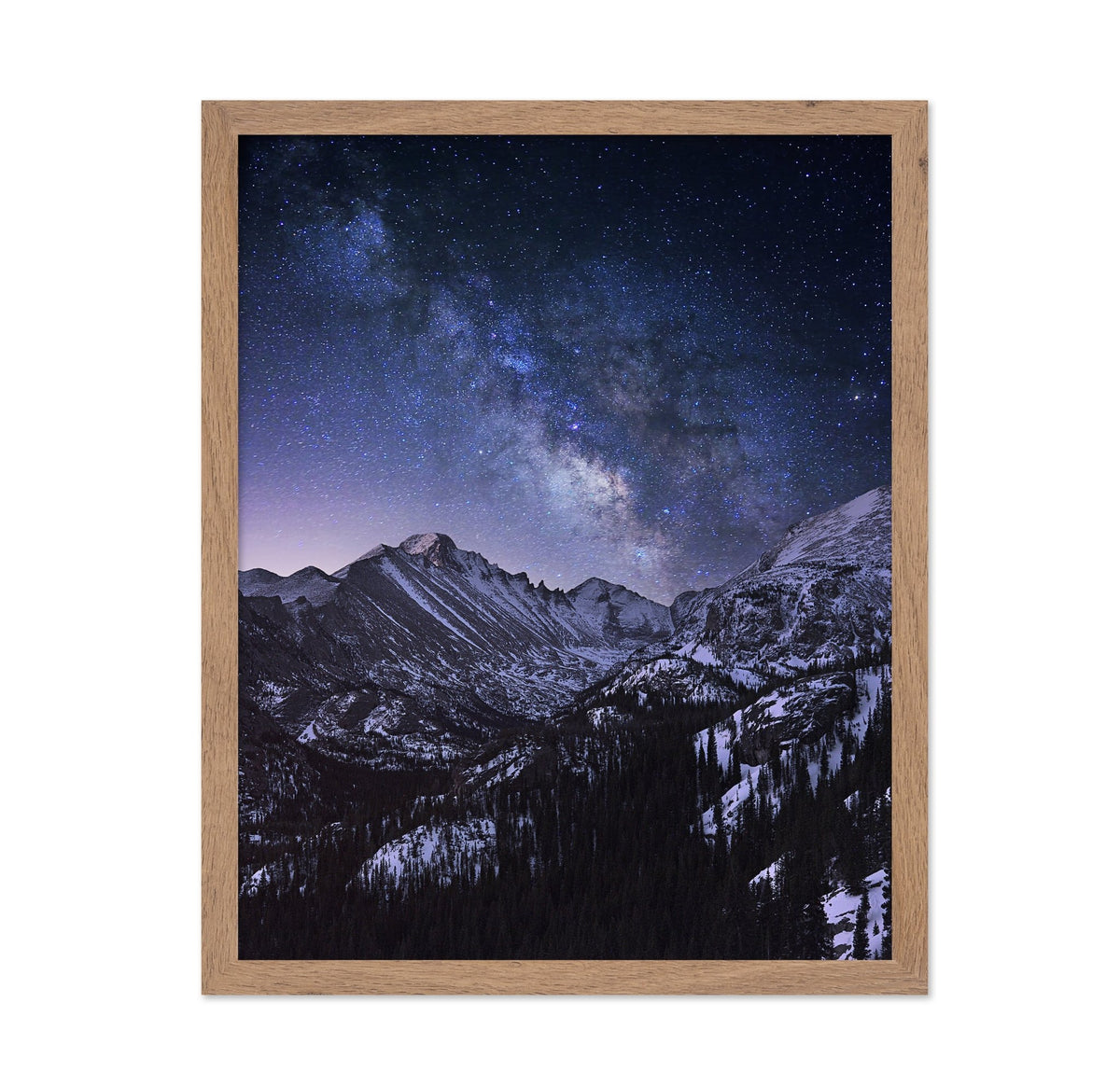 Milky Way Over Mountain Peaks No1