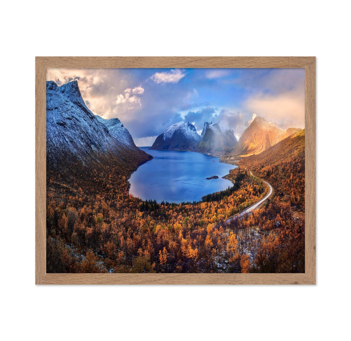 Senja Autumn Fjord Landscape