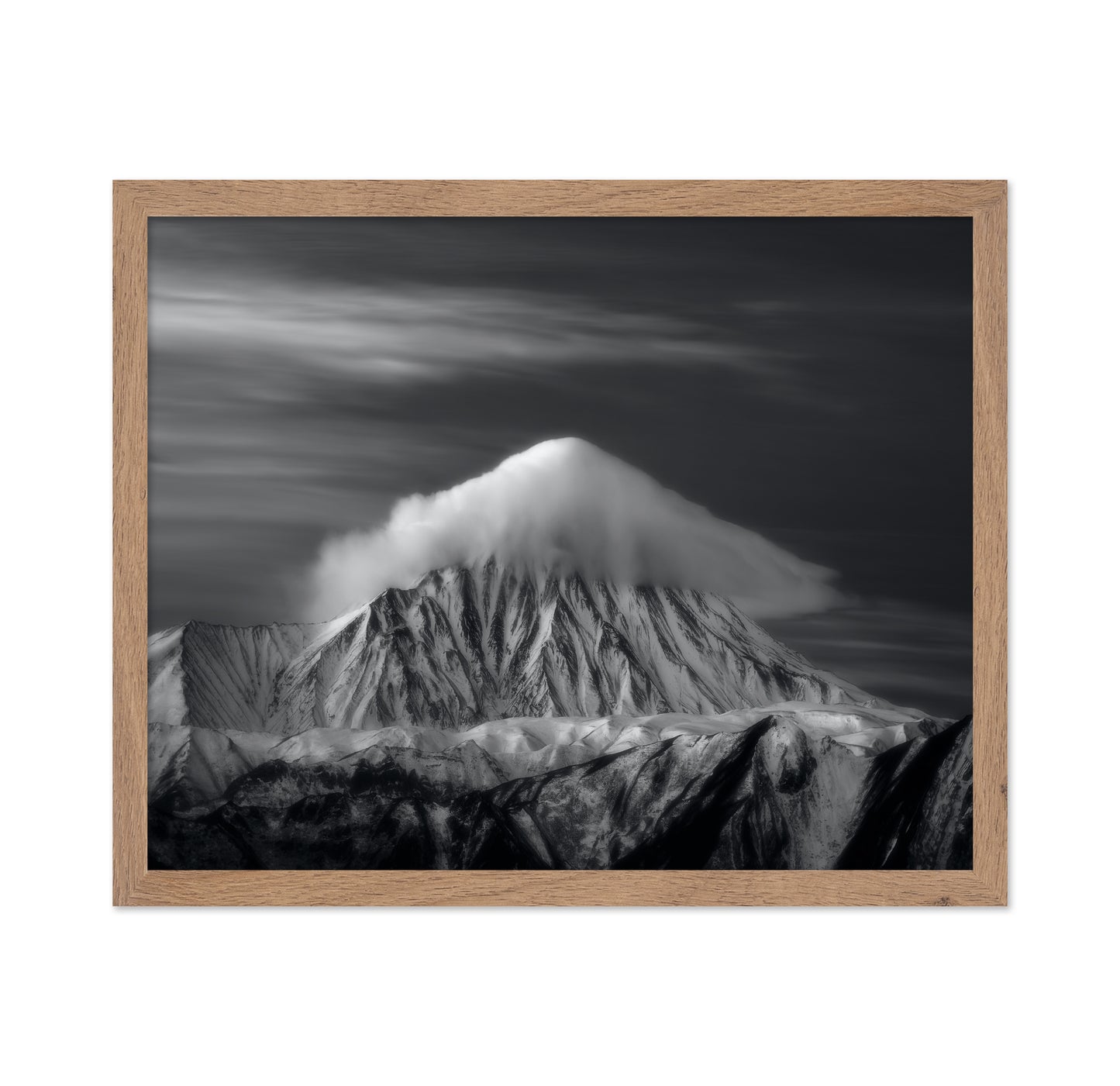Mount Damavand Black and White Cloud Peak