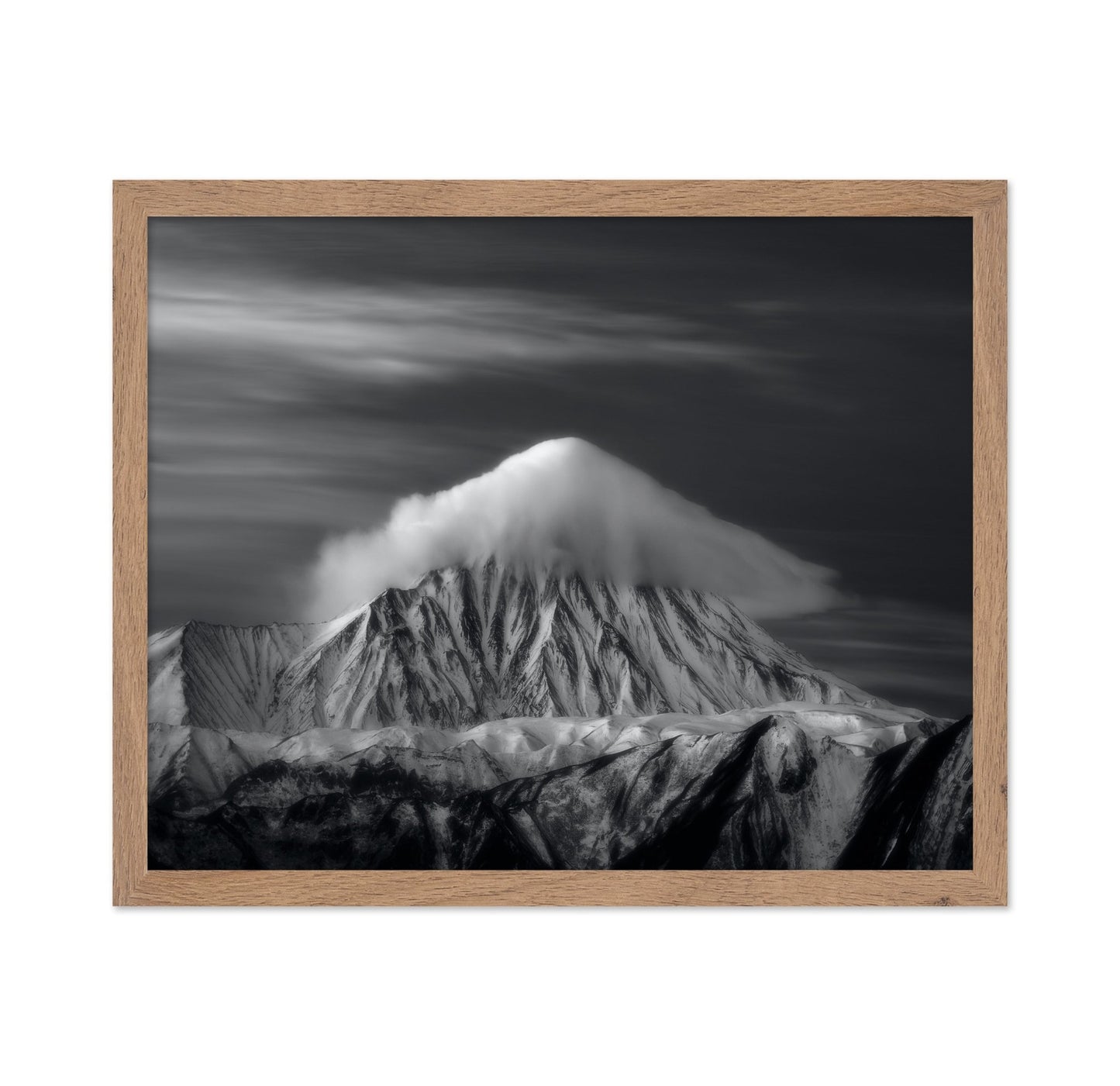 Mount Damavand Black and White Cloud Peak