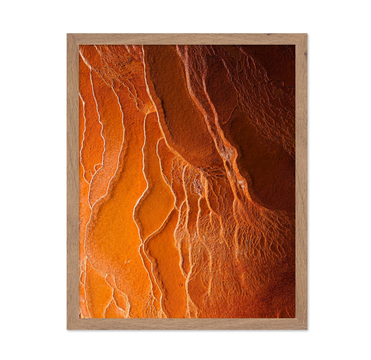 Badab-e Surt Orange Mineral Texture