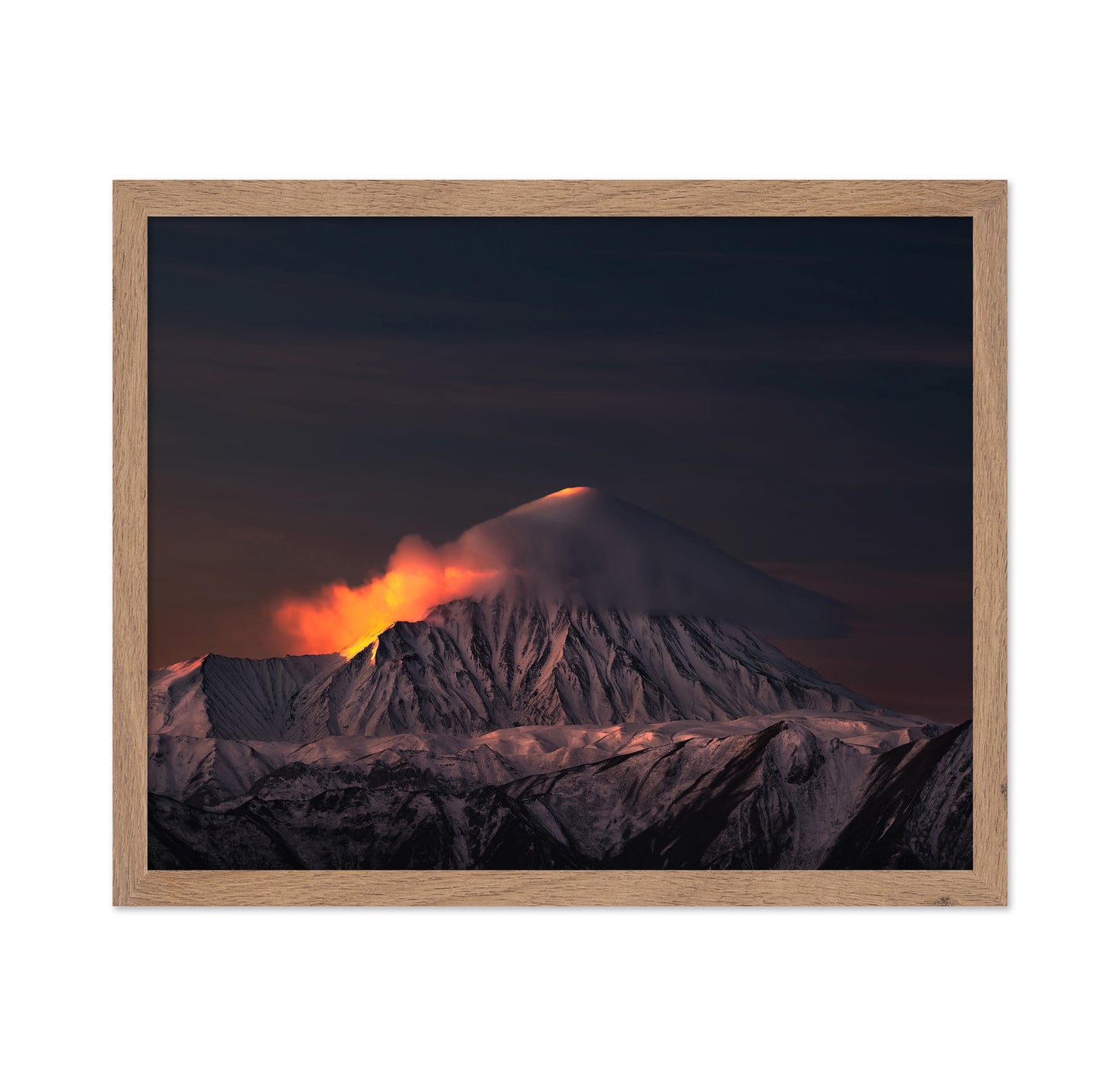 Mount Damavand Fiery Sunset Peak