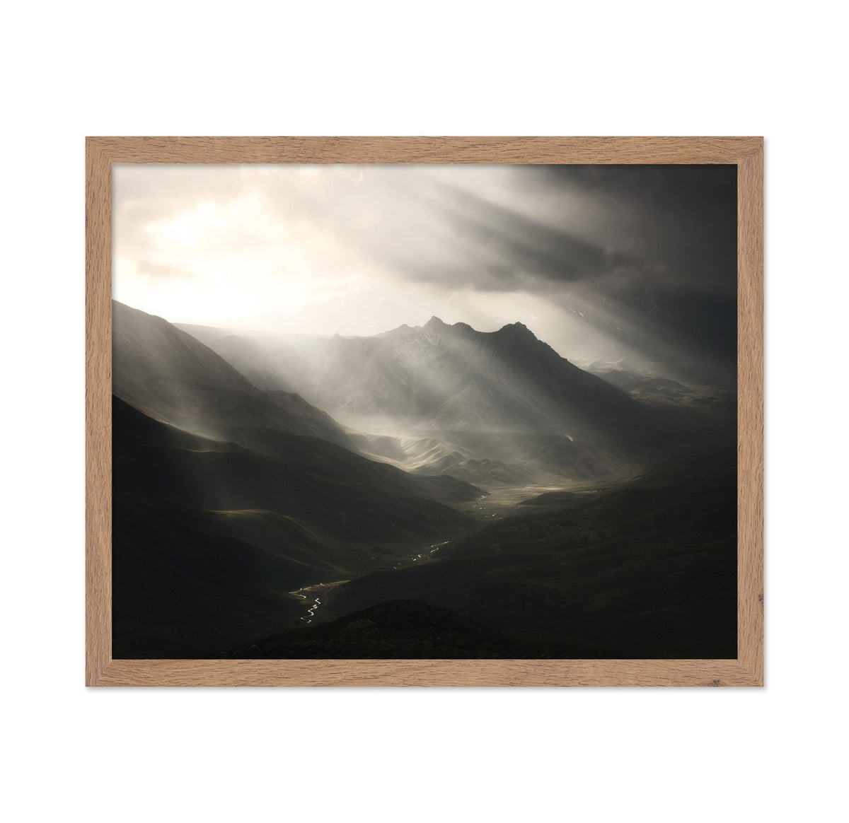 Sun Rays Mountain Valley