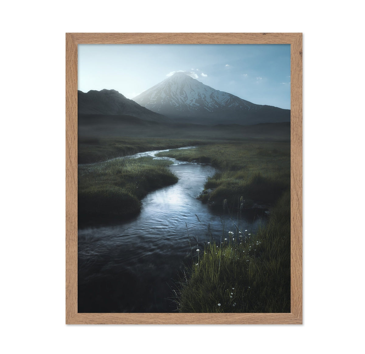 Mountain River Calm Scene