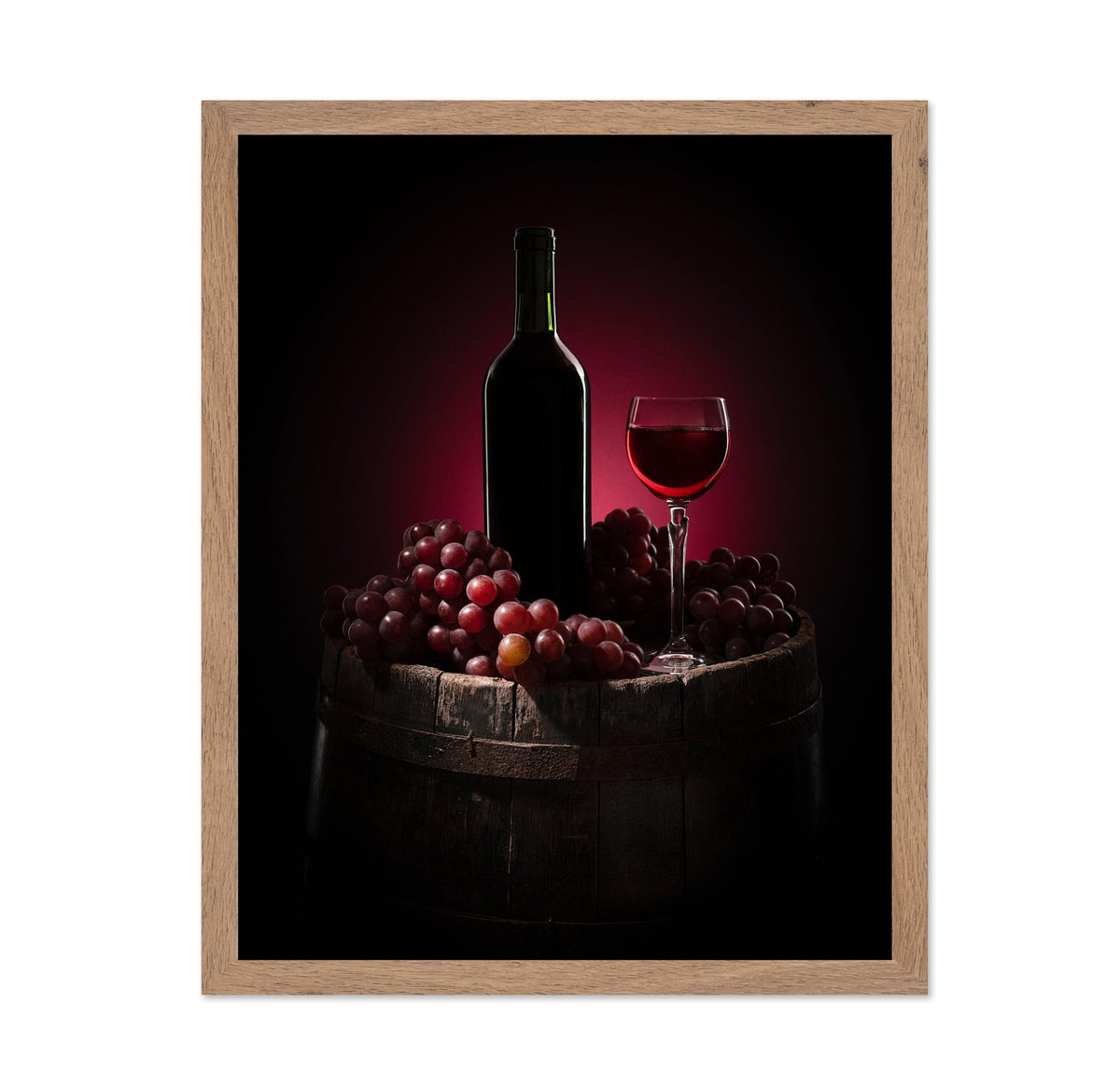 Red Wine And Grapes