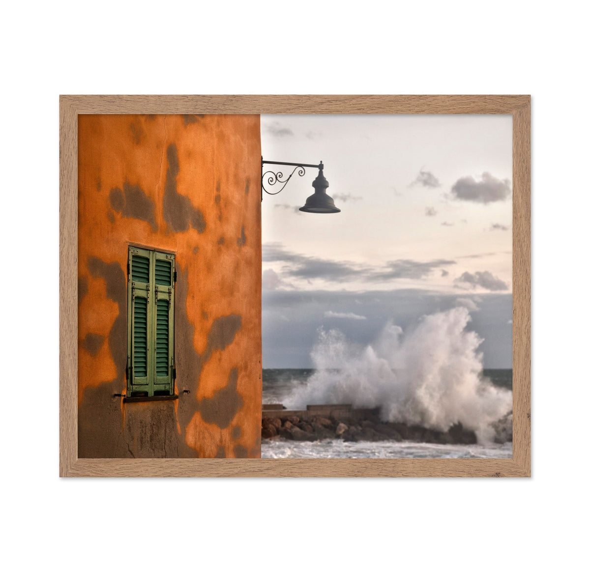 Wall and Ocean Wave
