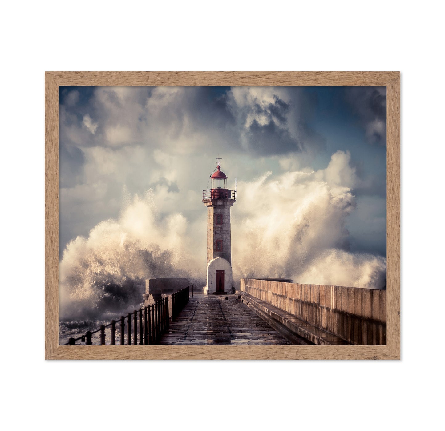Lighthouse Storm Waves