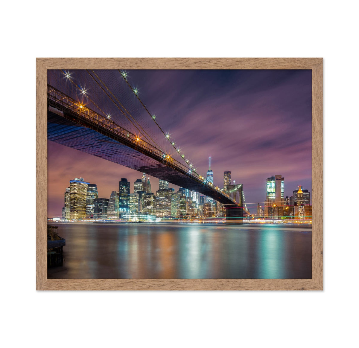 Brooklyn Bridge Night Lights