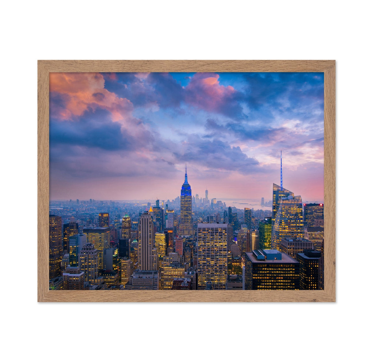 NYC Skyline Sunset Glow