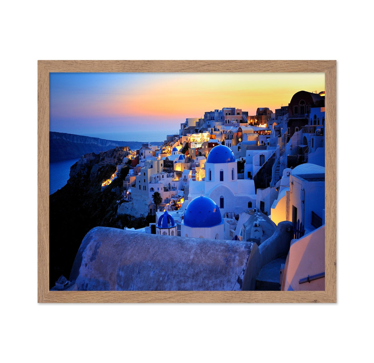 Santorini Blue Domes No1