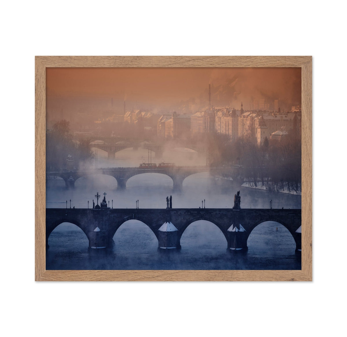 Prague Winter Bridges