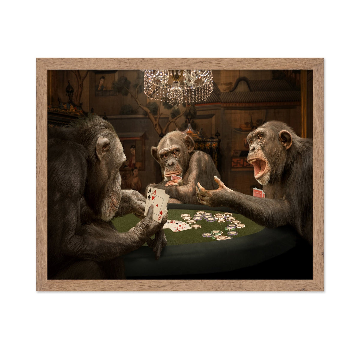 Monkeys Playing Poker