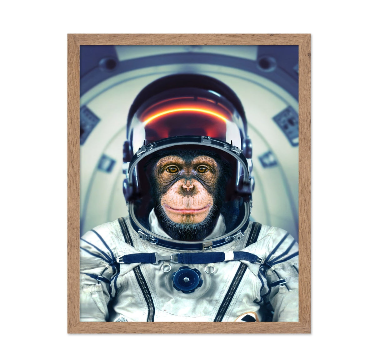 Astronaut Monkey Portrait