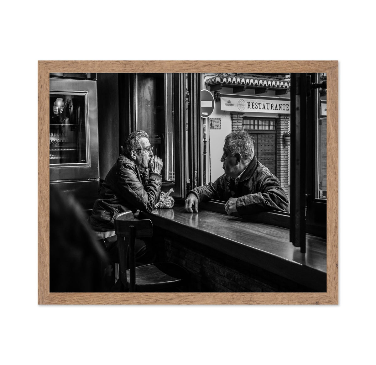 Cafe Window Conversation