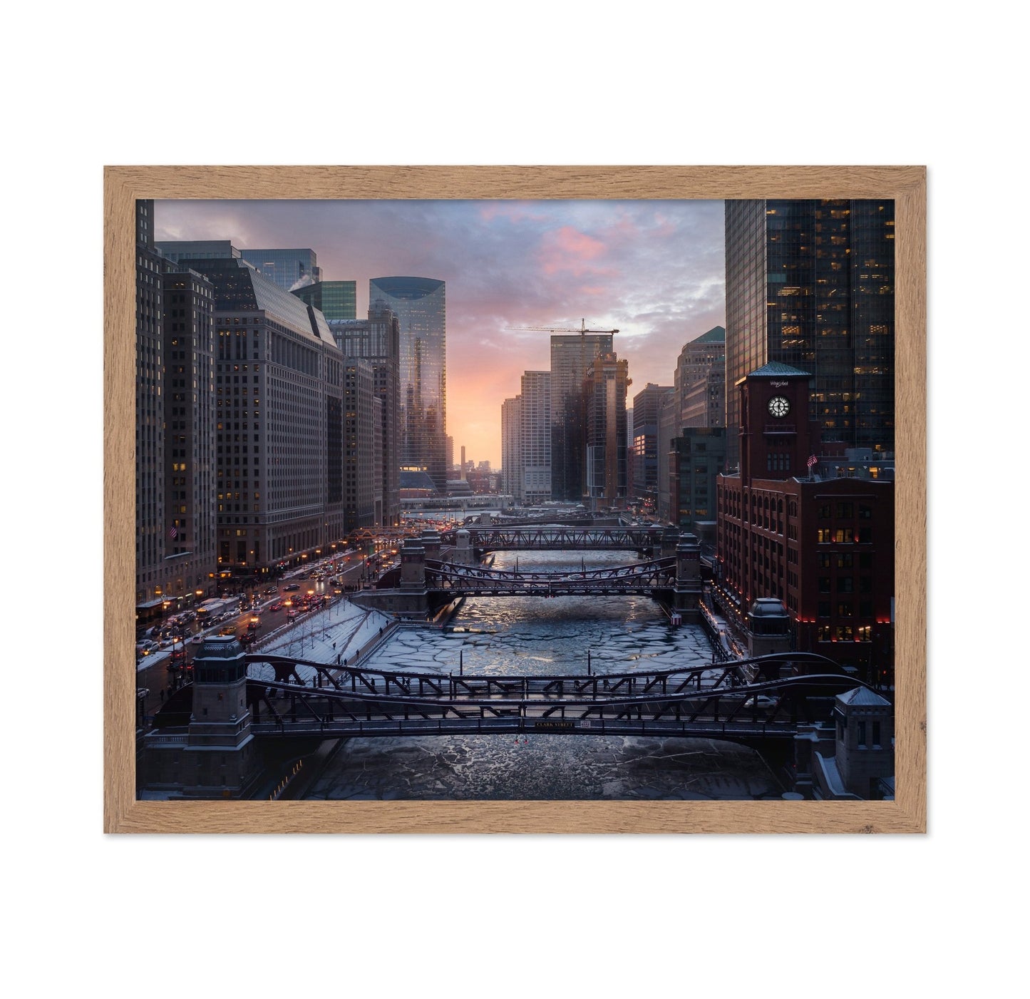 Chicago River Sunset