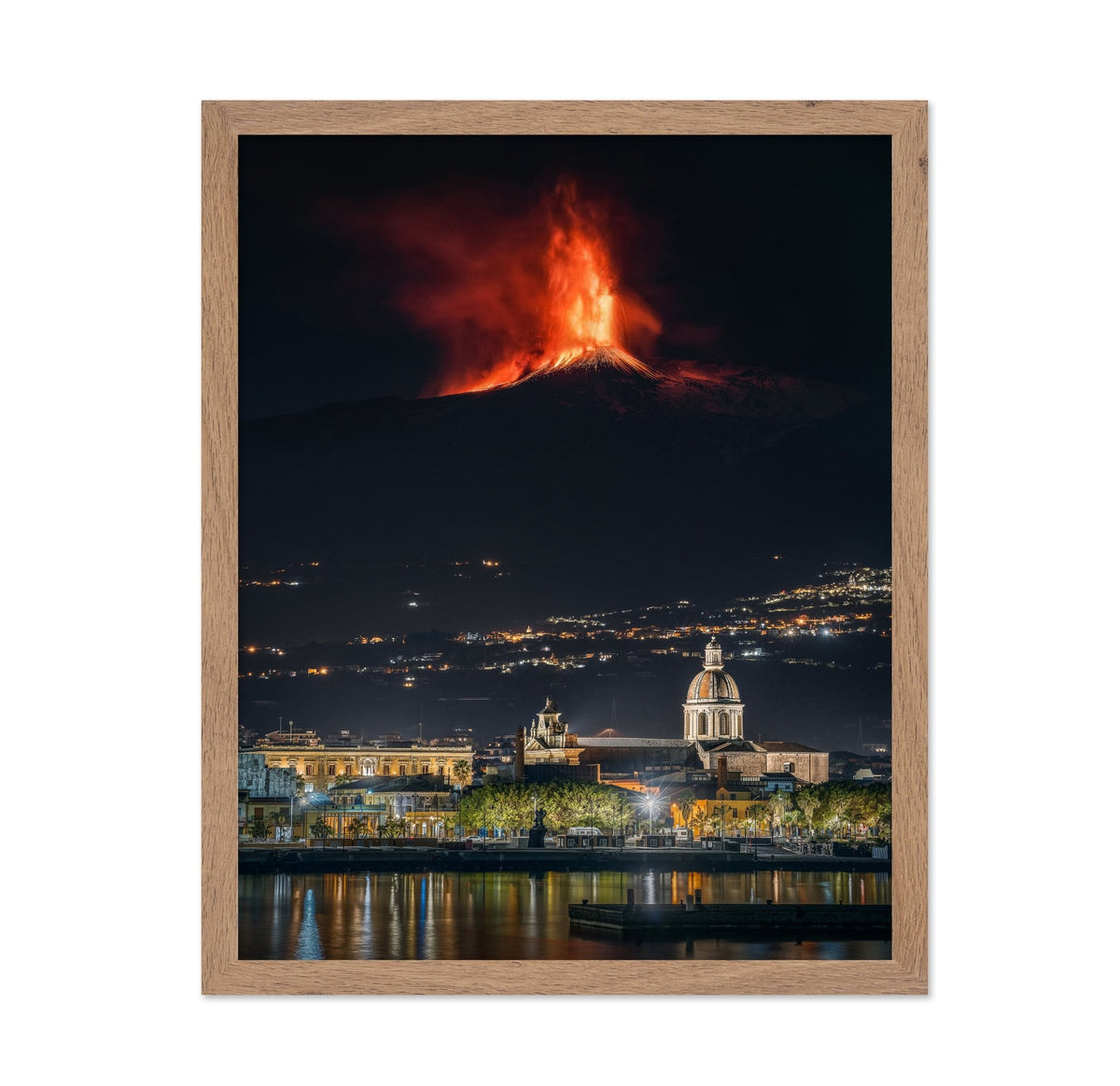 Etna Eruption Night