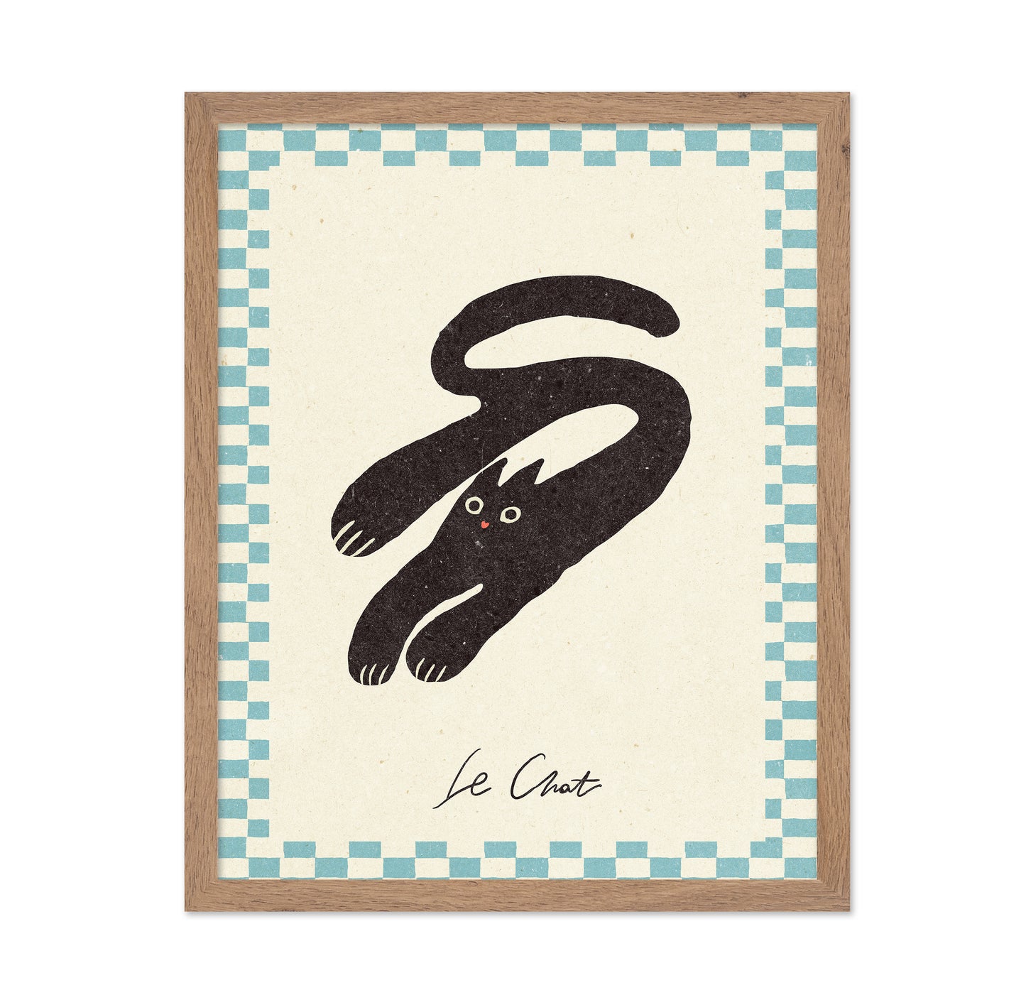 Minimalist Black Cat Illustration