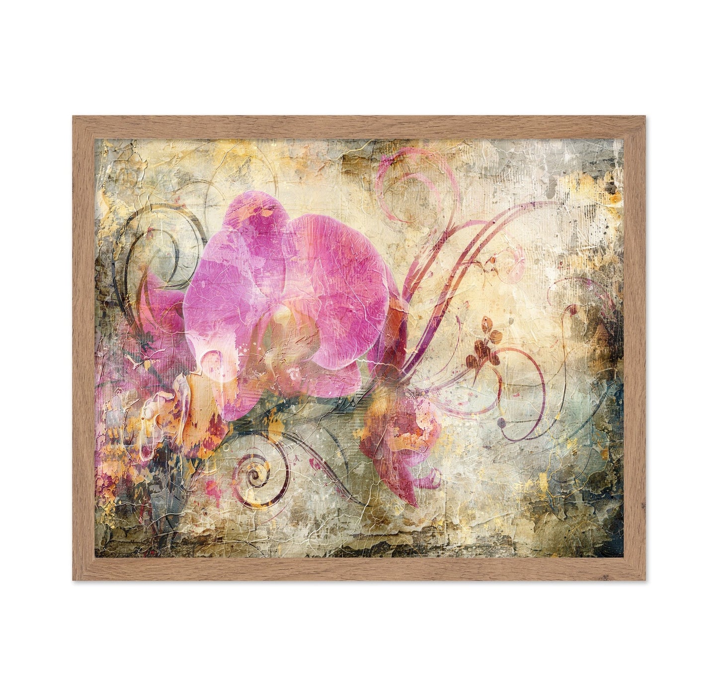 Pink Orchid Abstract