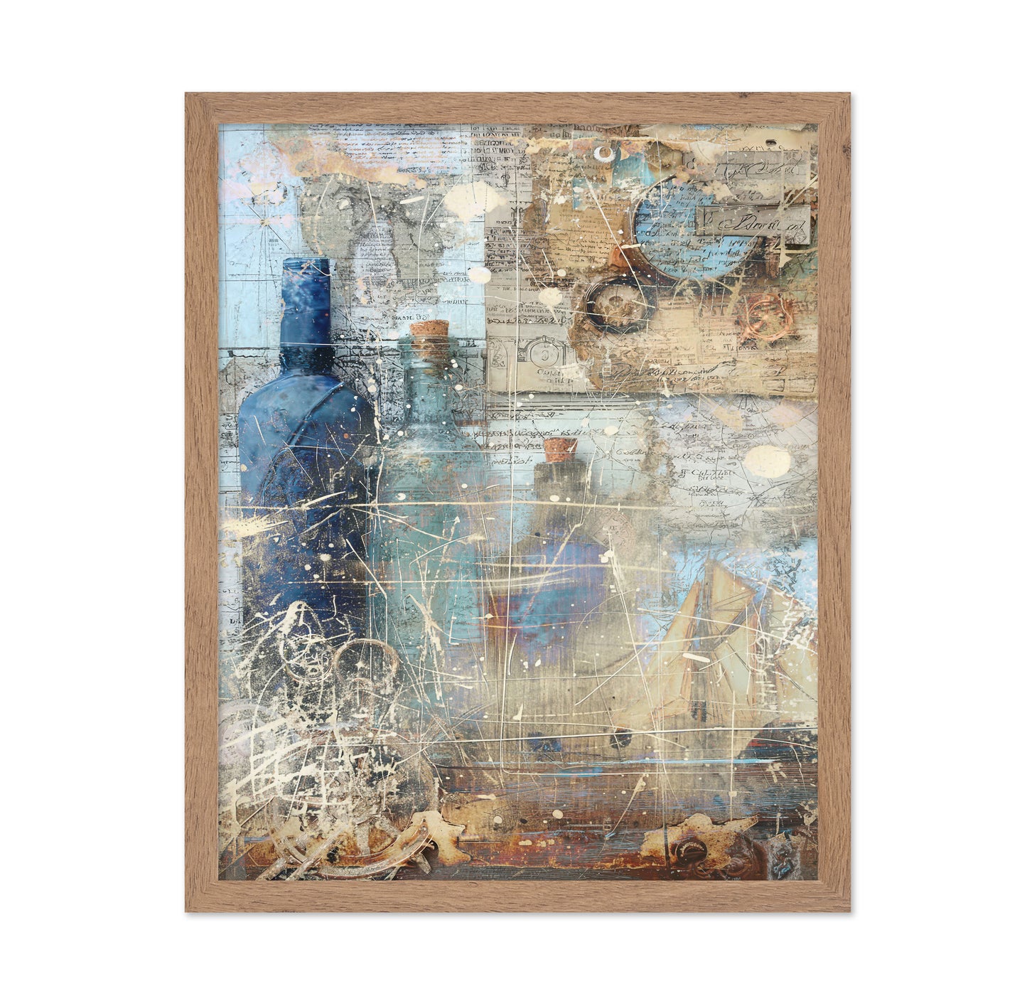 Nautical Bottle Collage