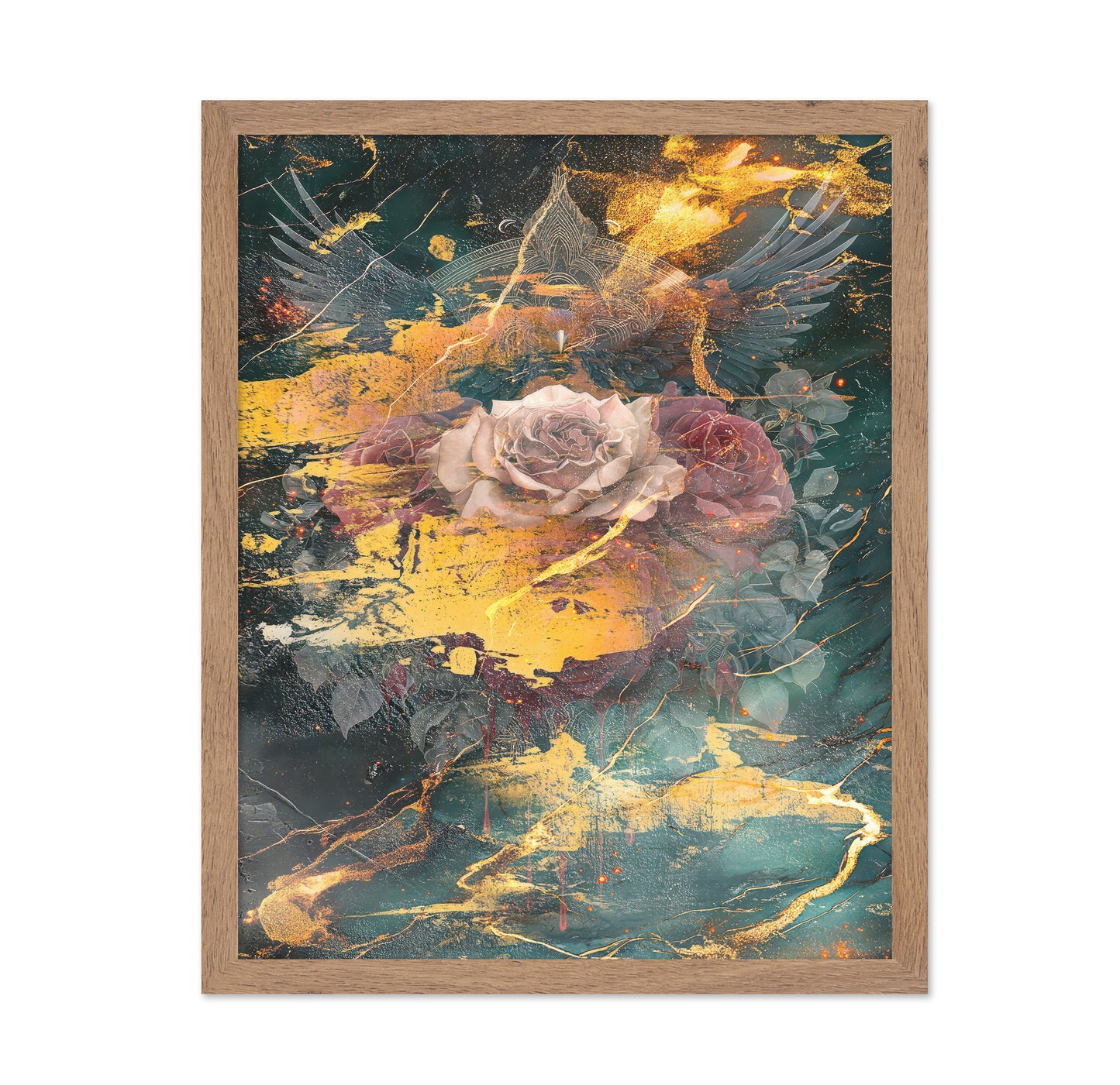 Gothic Rose Gold Abstract