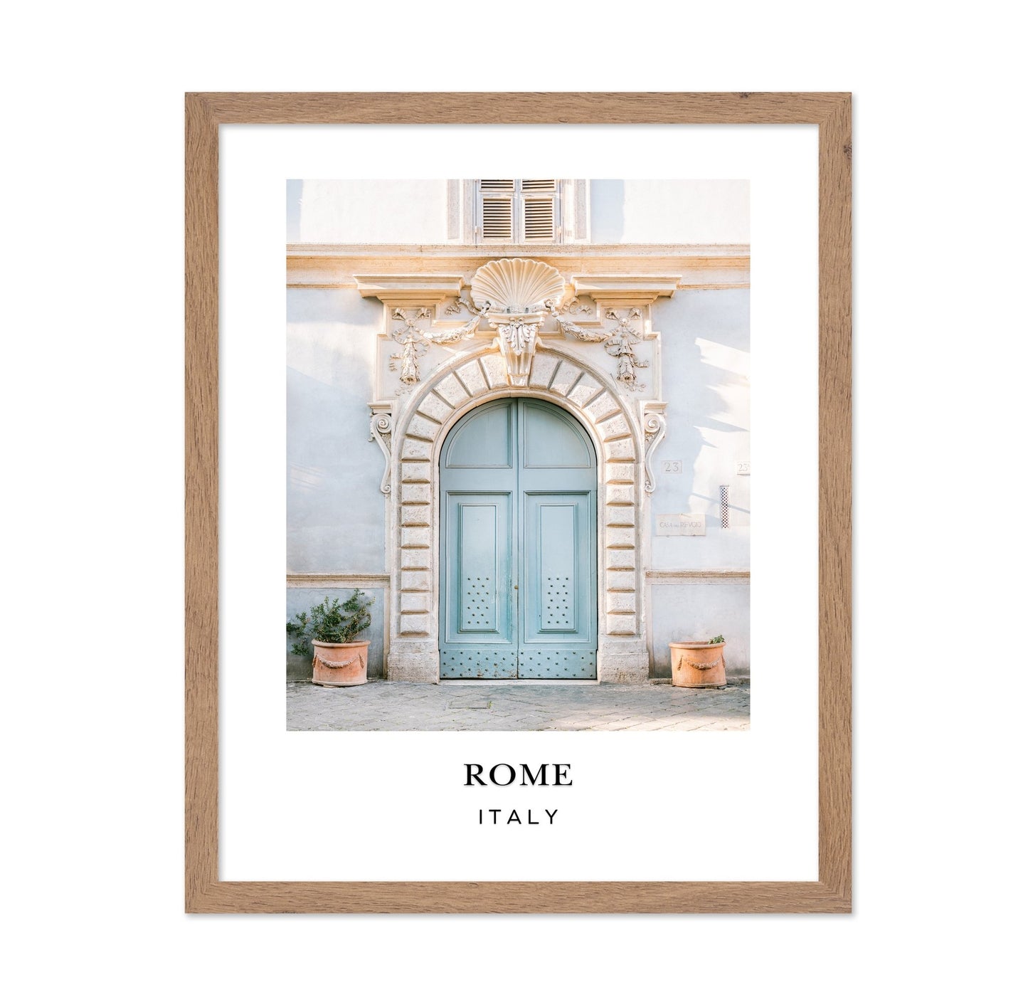 Rome Italy Ornate Door