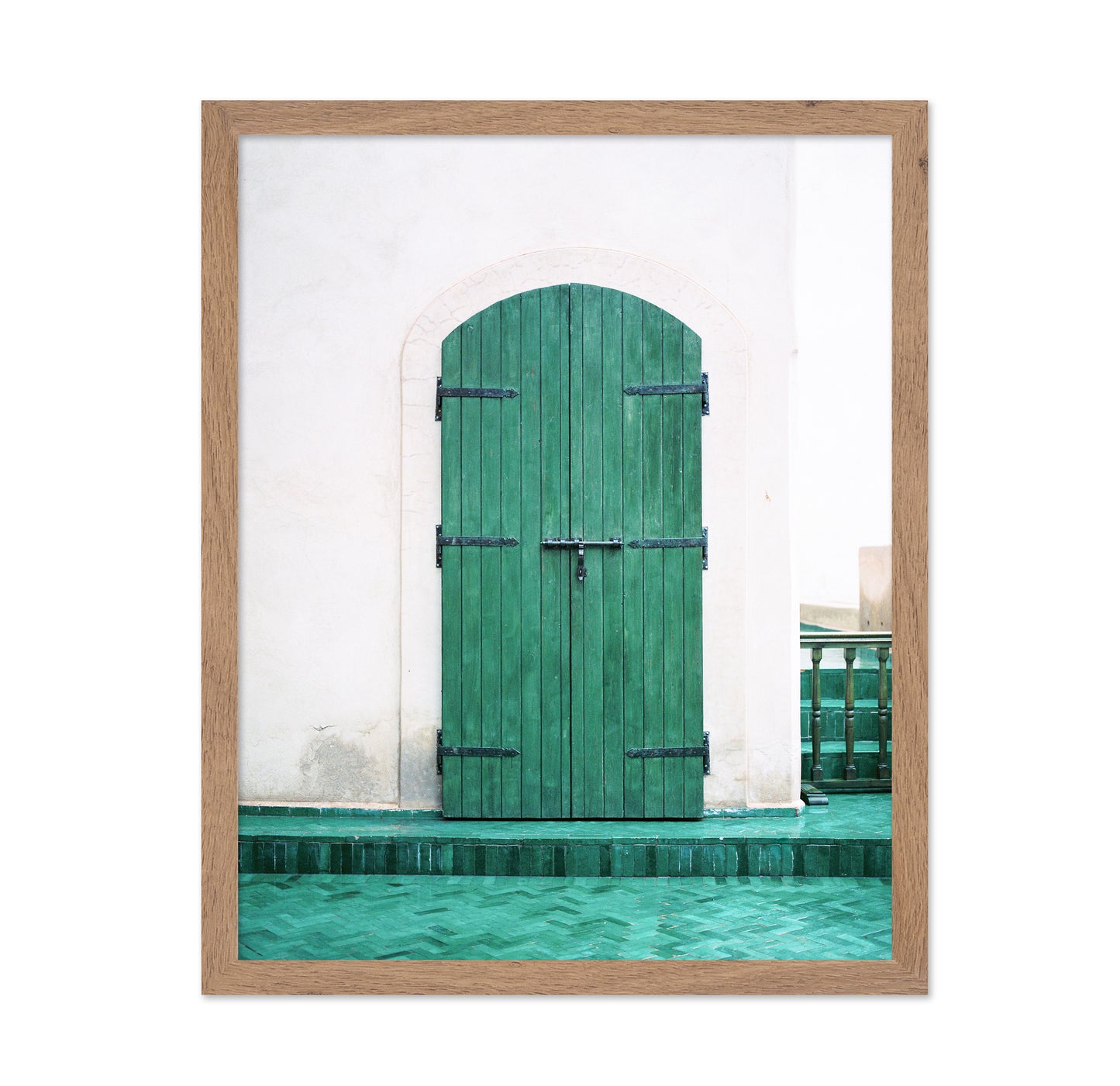 Green Arch Door