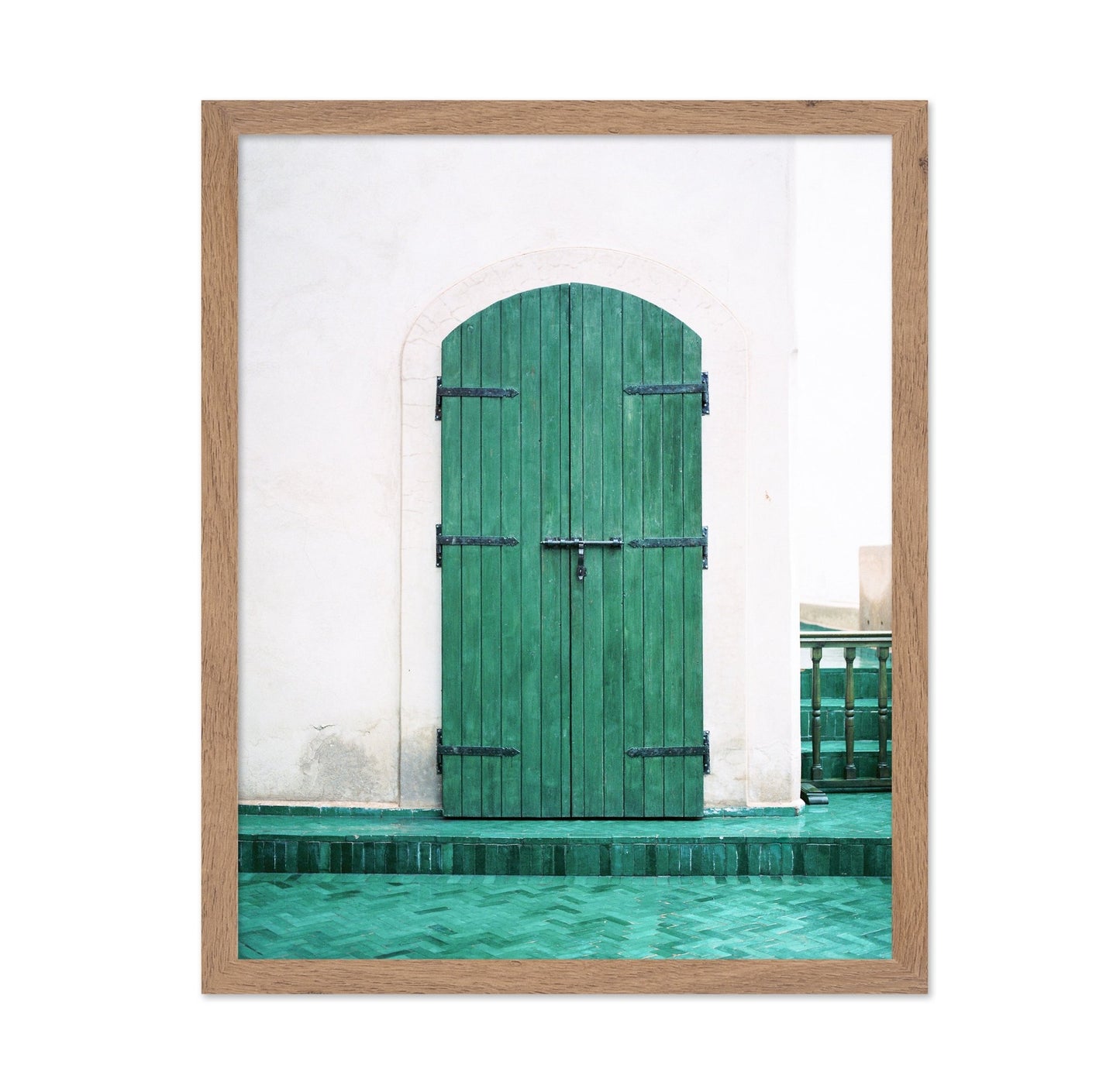 Green Arch Door