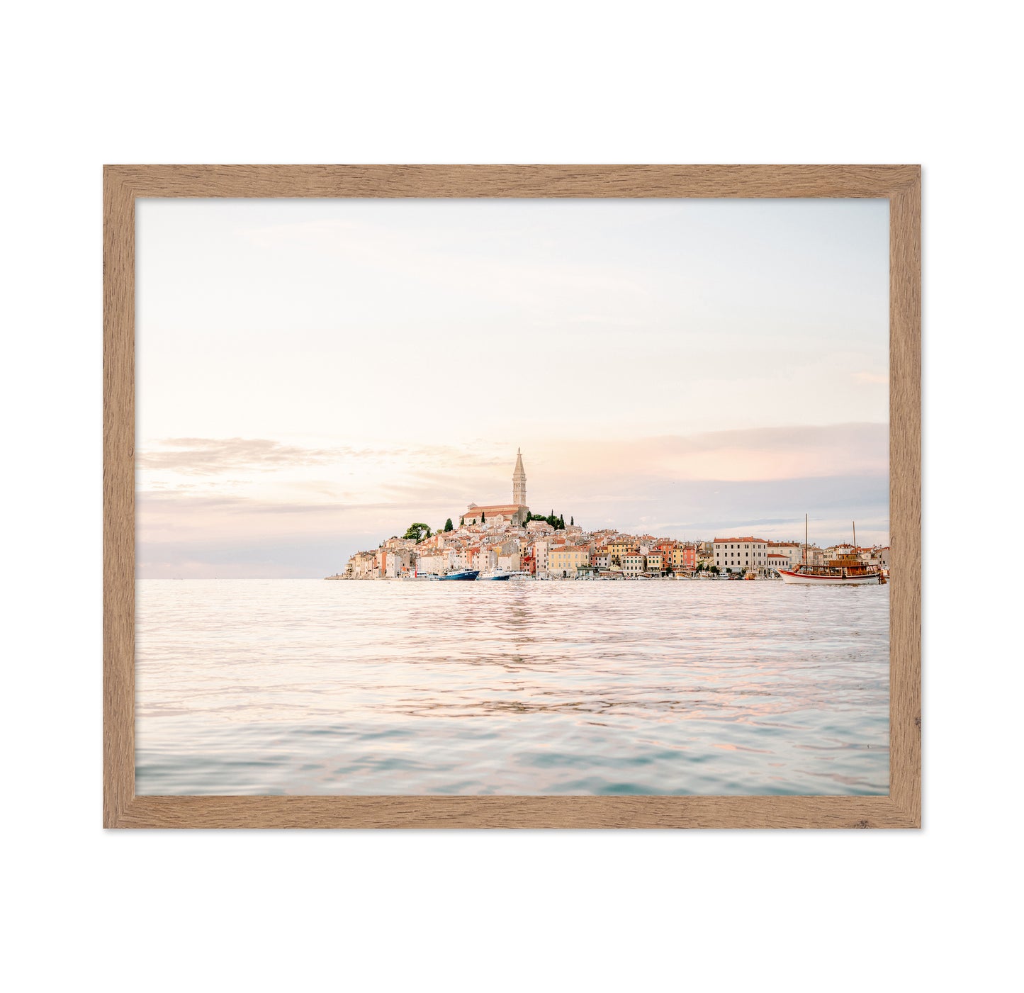 Coastal Town Sunset