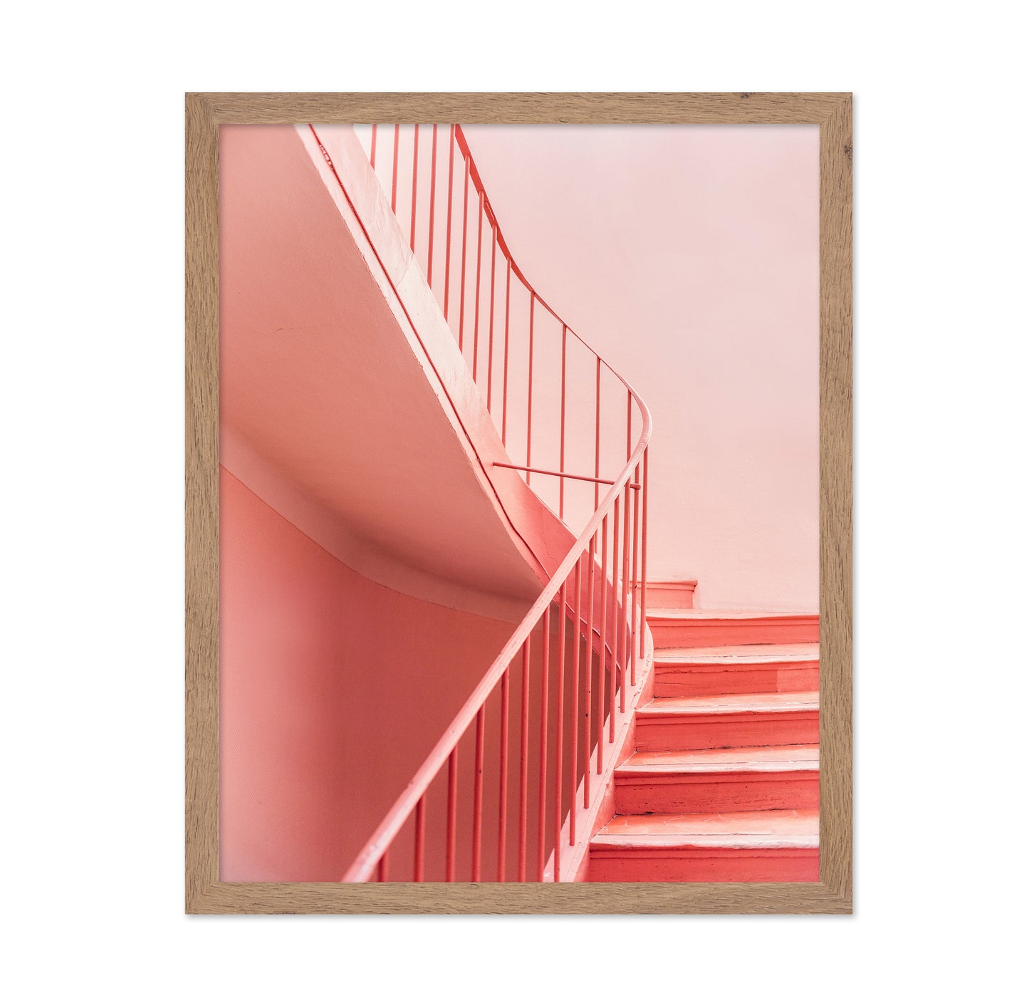 Pink Spiral Stairs