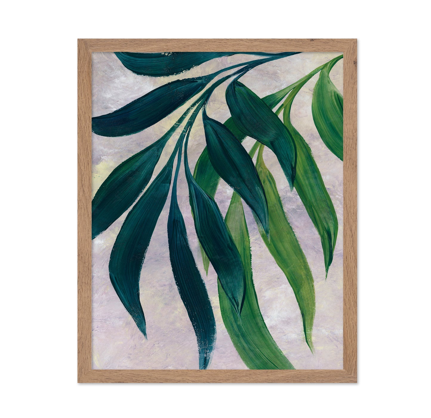 Abstract Green Leaves No1