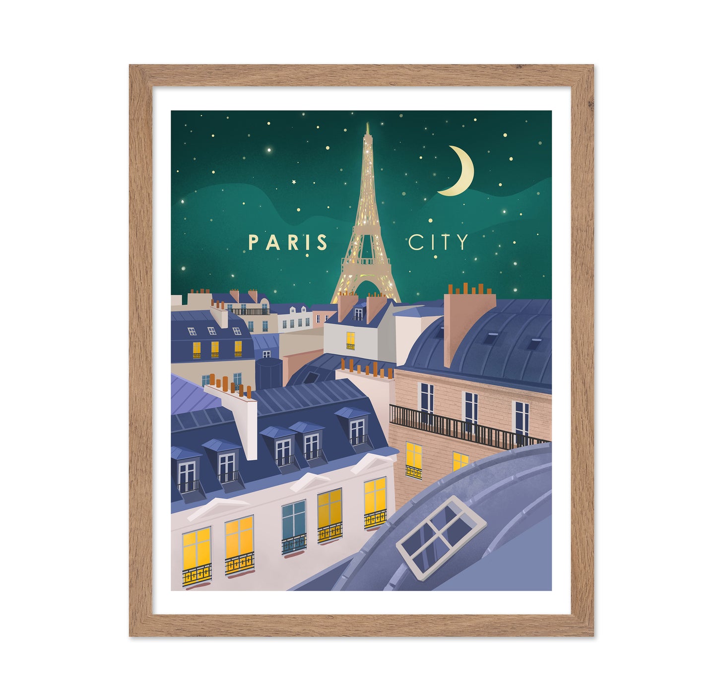 Paris Night Skyline