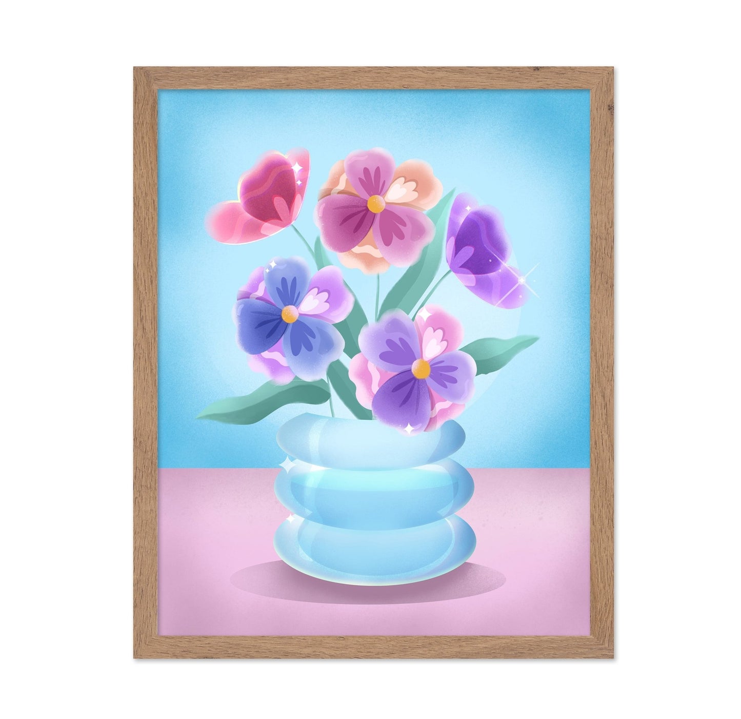 Pastel Floral Vase