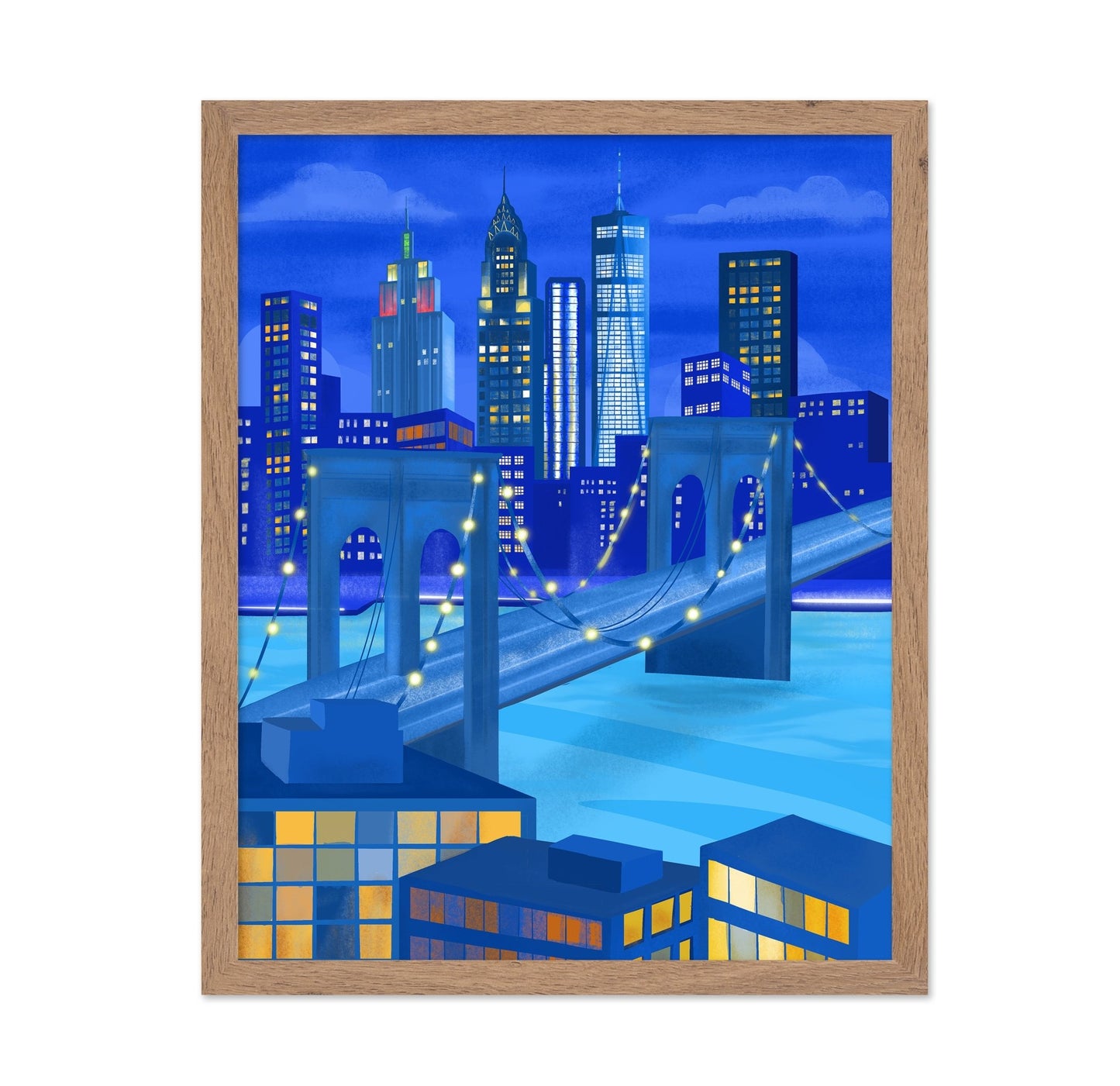 New York Night Skyline