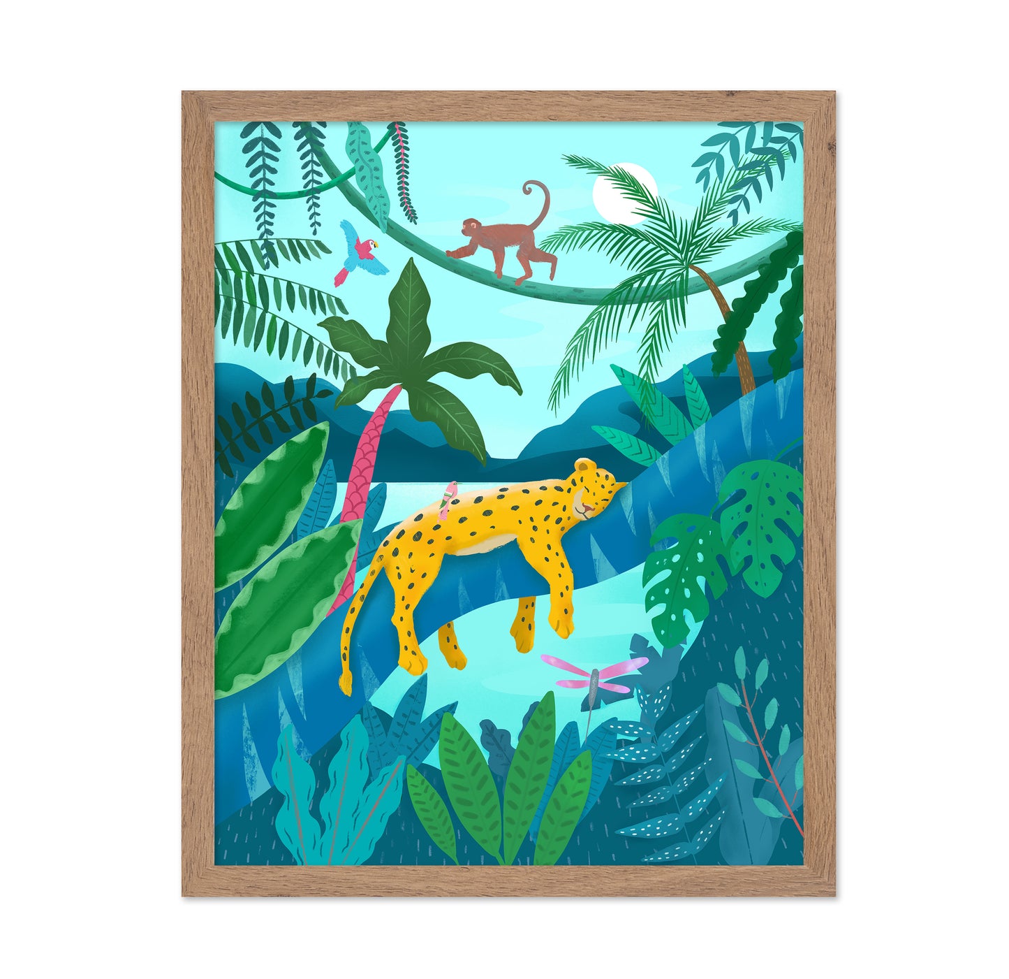 Jungle Leopard Scene