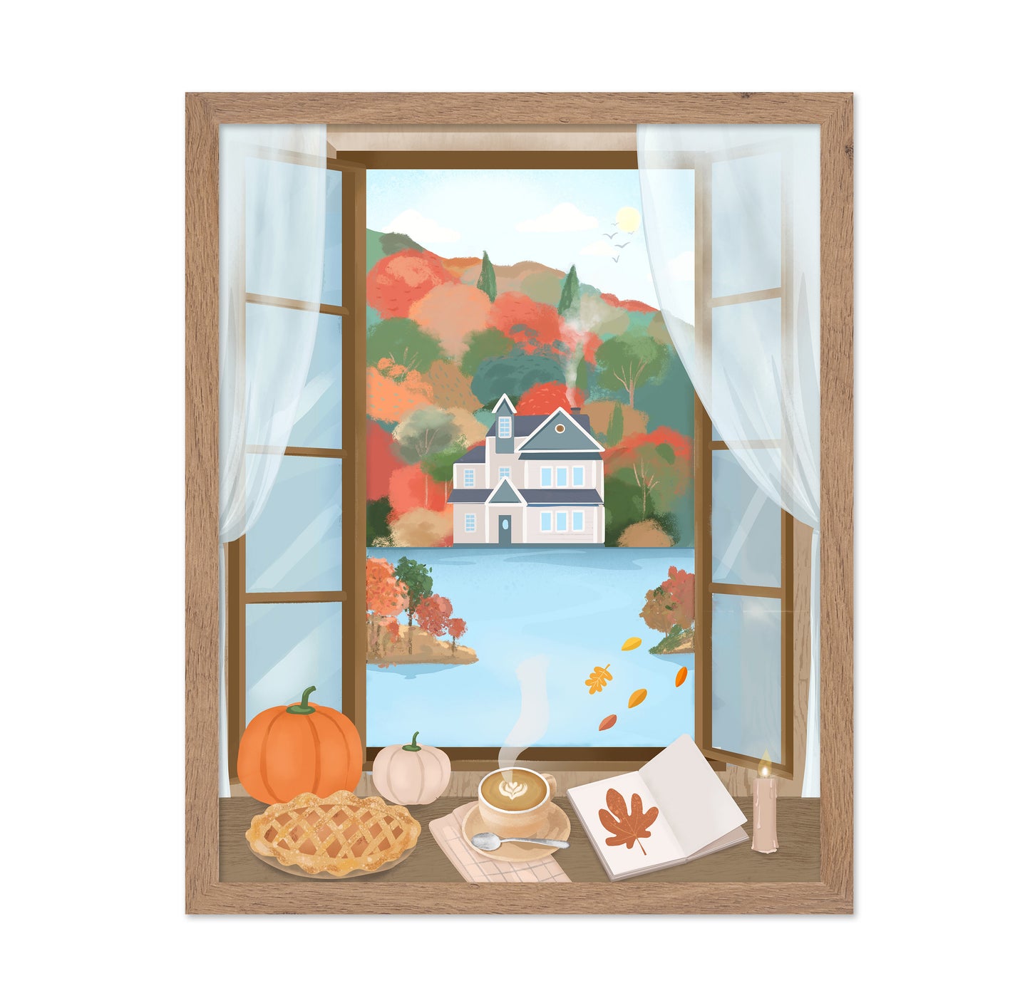 Cozy Autumn Window View