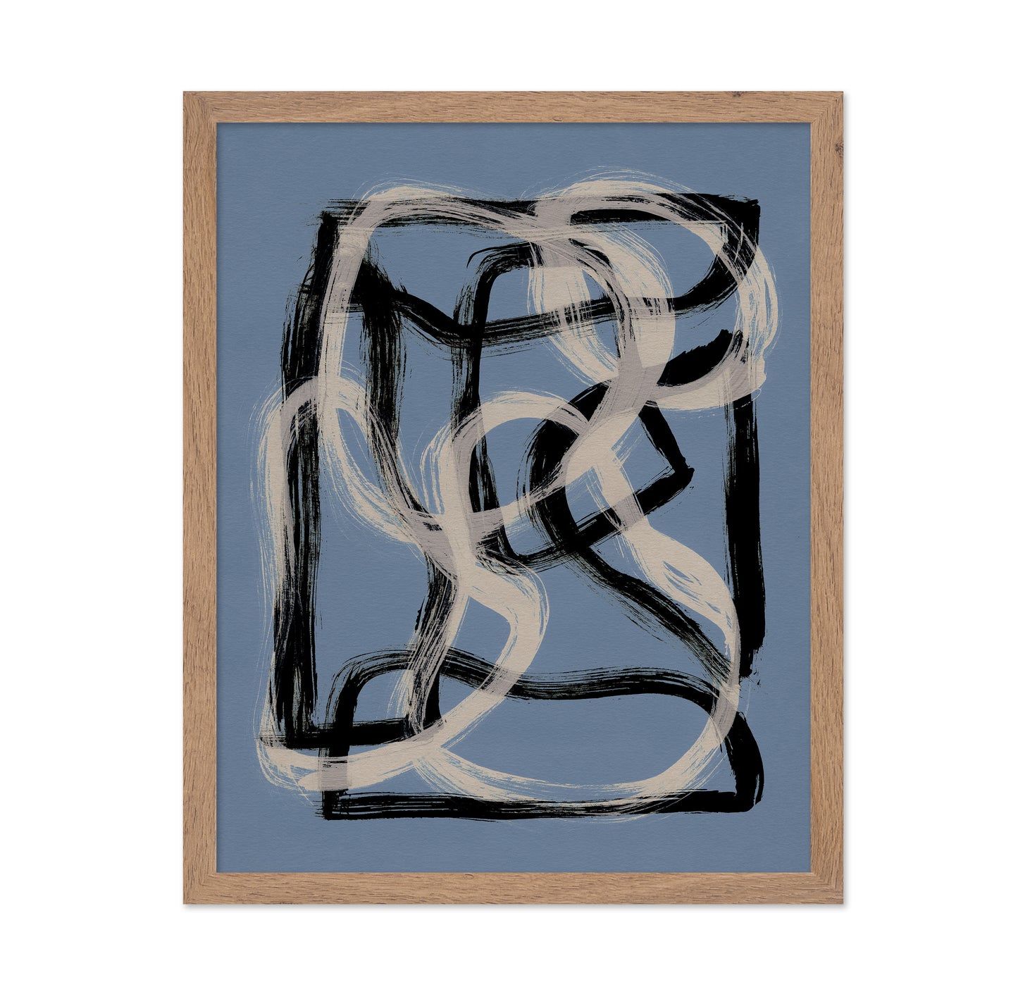 Black White Brush Shapes