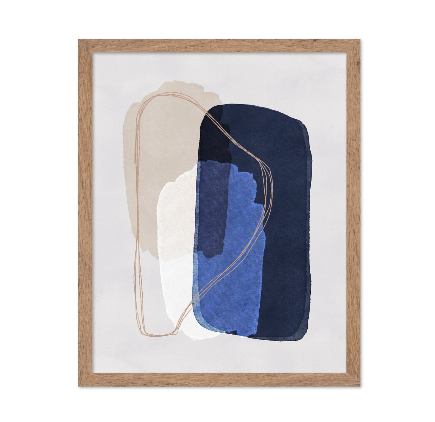 Blue Minimal Abstract Shapes