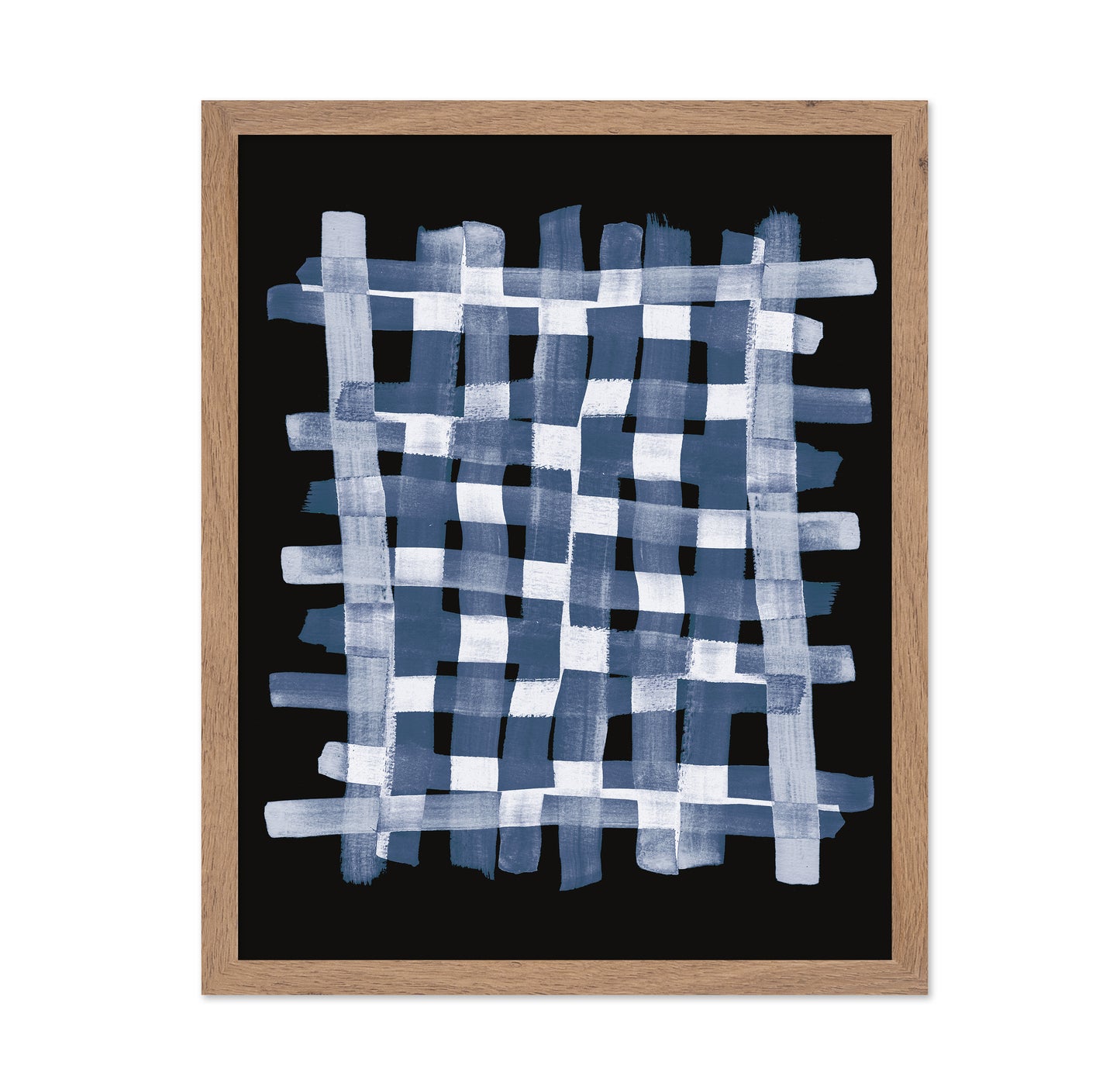 Blue Grid Brush Pattern