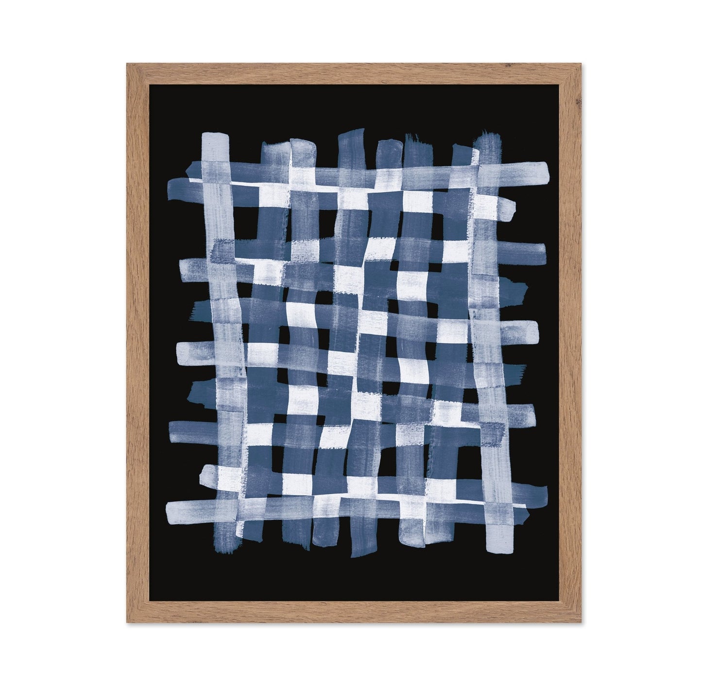 Blue Grid Brush Pattern