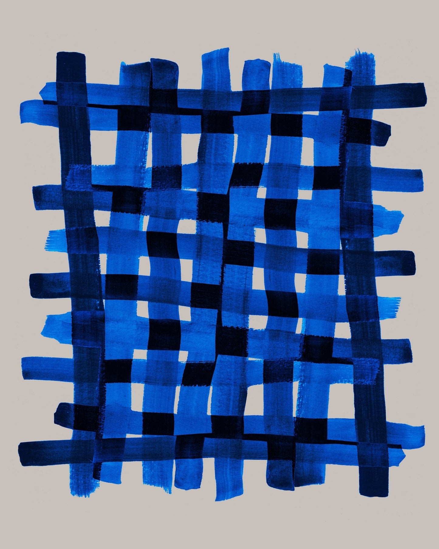 Blue Grid Pattern No1